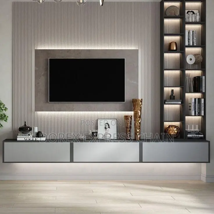 Modern TV Console With Sleek Storage - Elegant Design