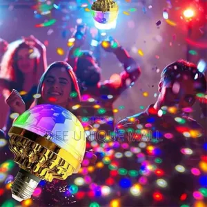 Rotating LED Magic Ball Screw Bulb Disco Bedroom Bulb