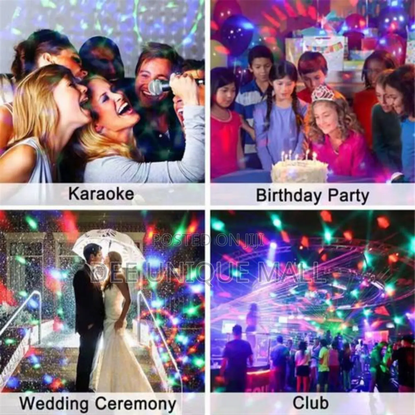 Rotating LED Magic Ball Screw Bulb Disco Bedroom Bulb