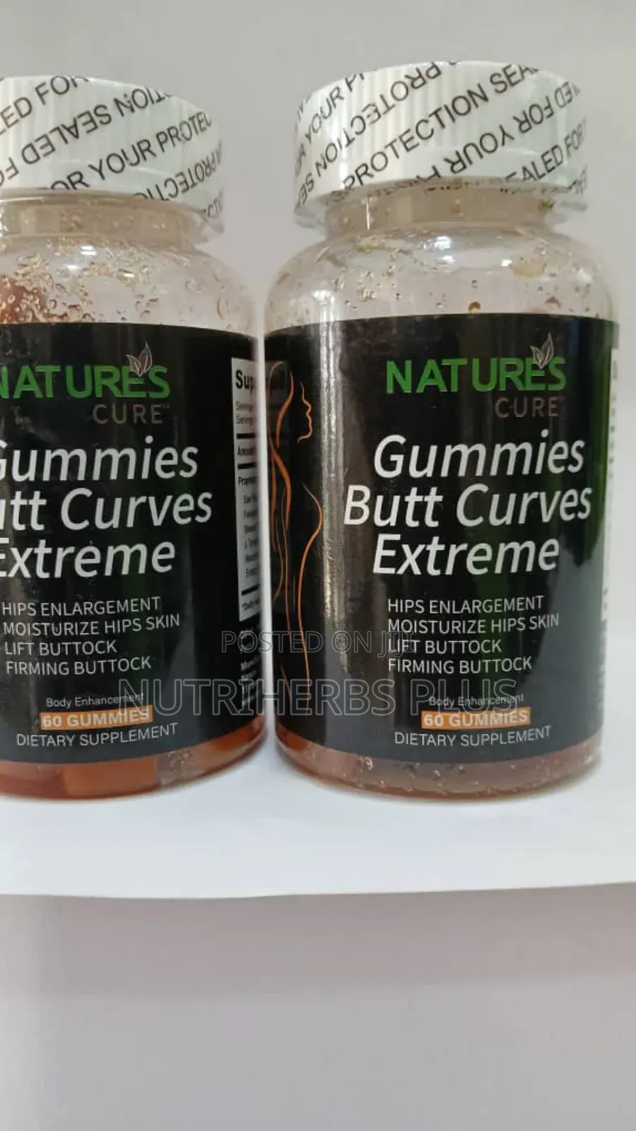 Nature's Cure Gummies Butt Curves Extreme for Firm Buttocks