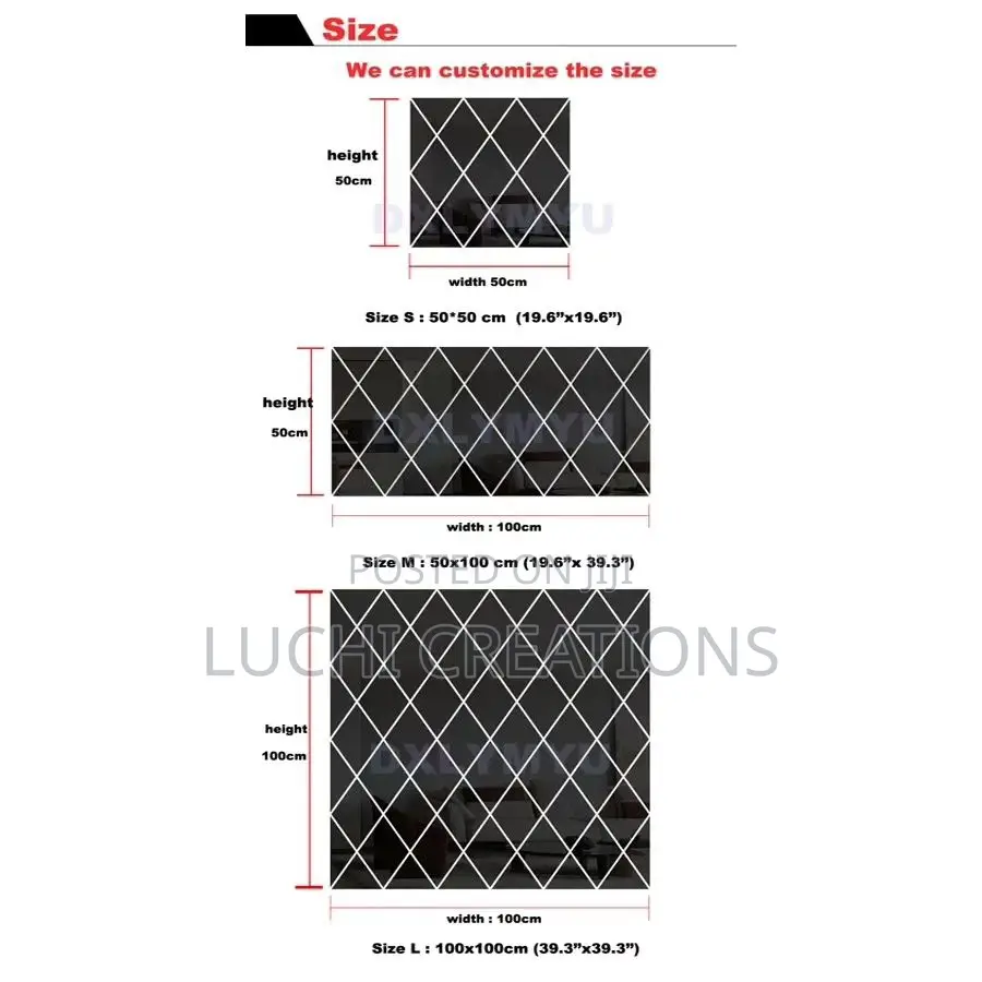 Diamond Acrylic Mirror.