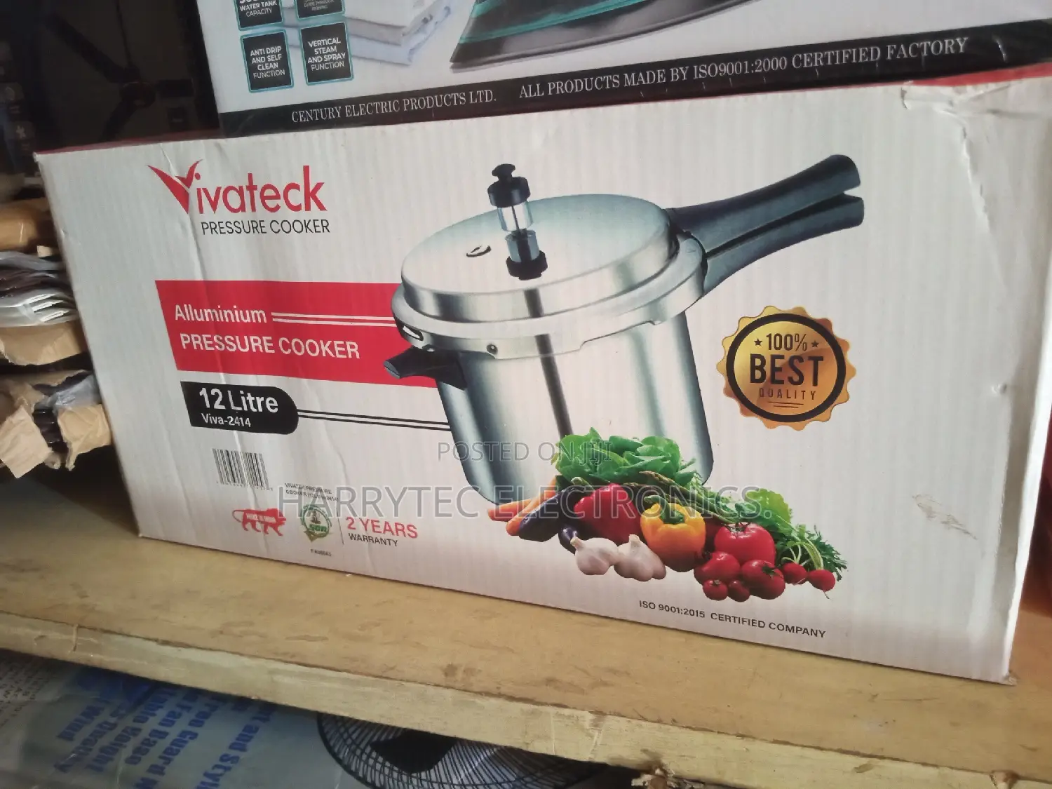 Vivateck Pressure Cooker 12litrs 2 Years Warrntty