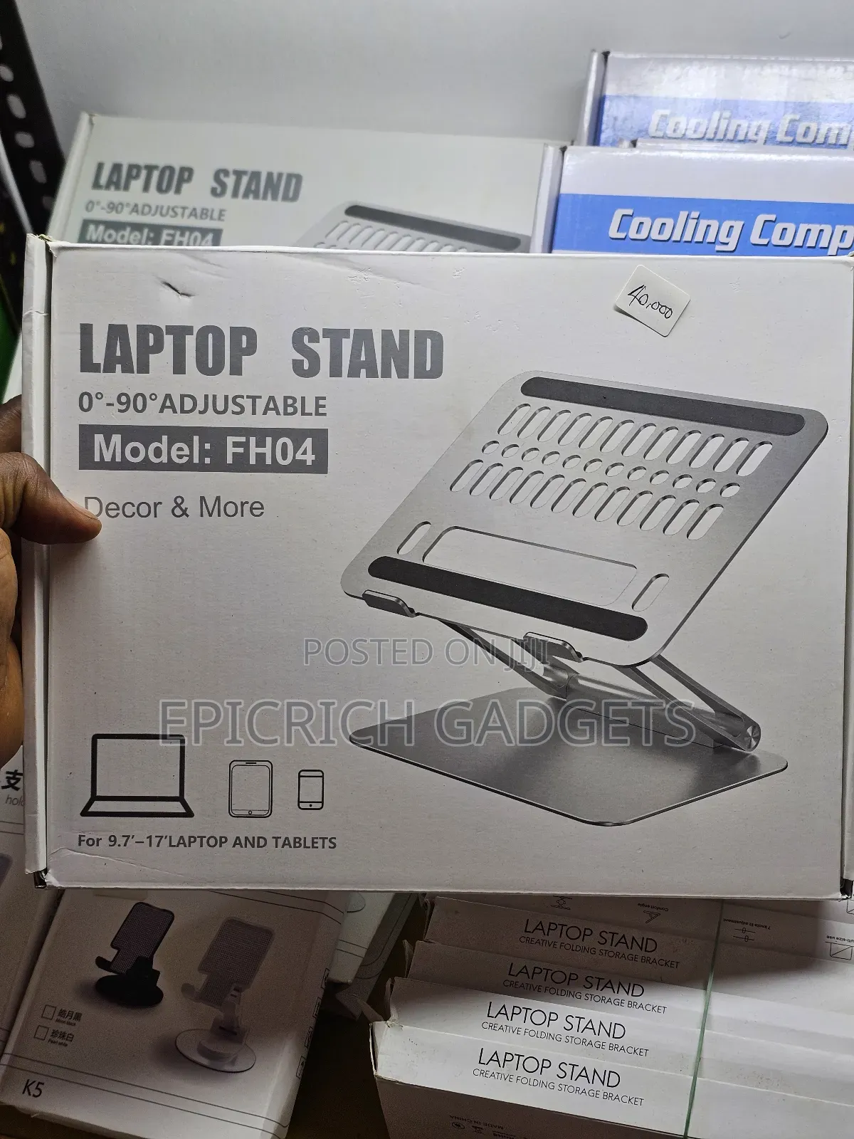 Laptop Stand - Adjustable, 0 - 90°