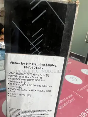 New Laptop HP Victus 15 8GB Intel Core I5 SSD 512GB