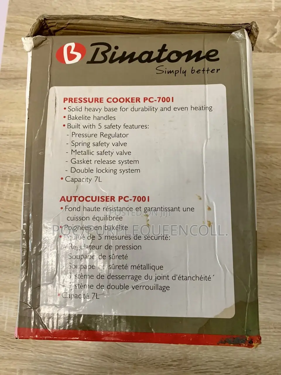 Original Binatone Pressure Pot 7l