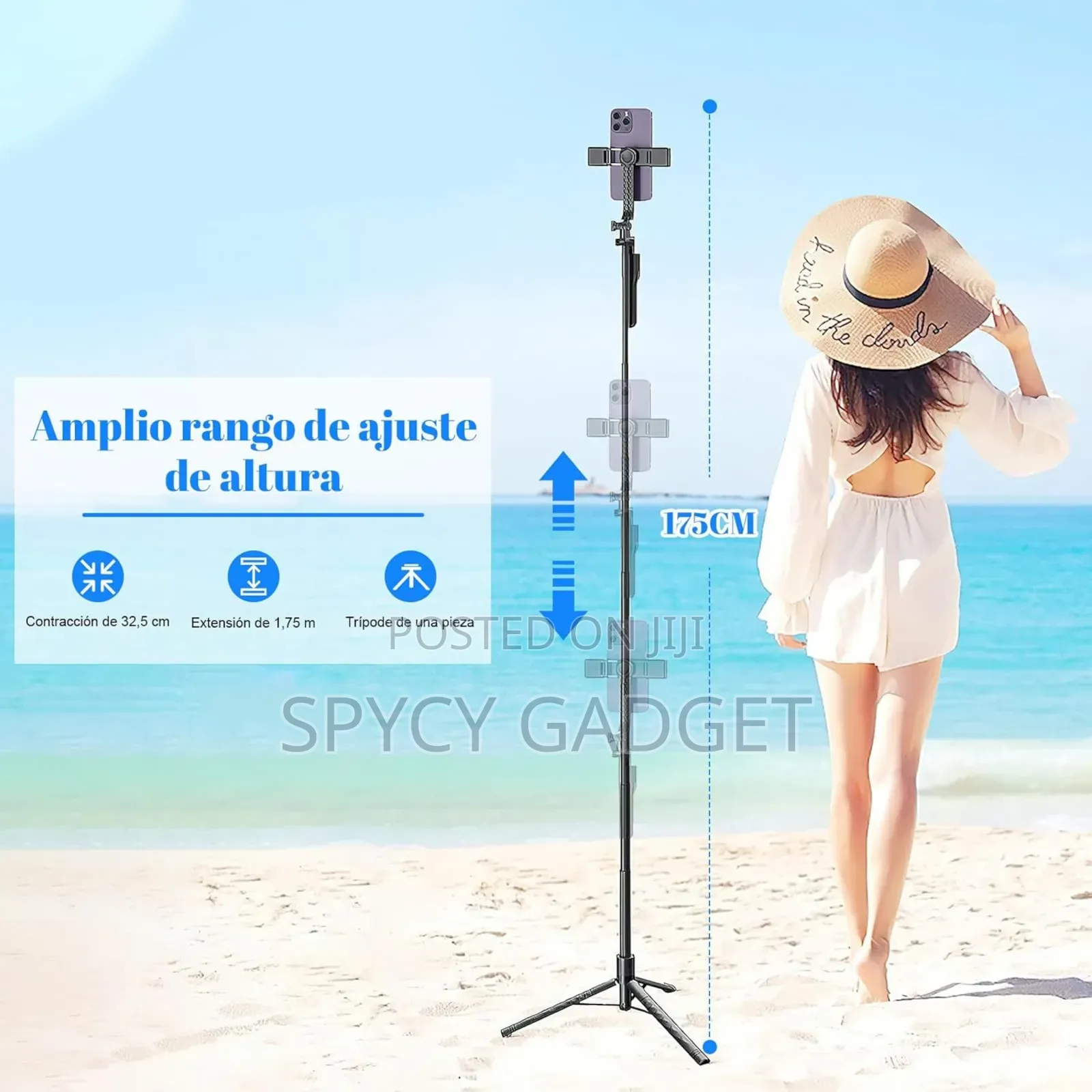 Long Extendable Selfie Tripod With Bluetooth Shutter