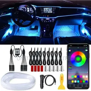Ambient Light Optic 9 in 1 With 4 PCS Car Footwell Lights