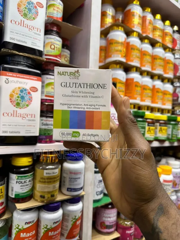 Glutathione Plus Vitamin C 50,000mg X 60 Softgels don siyarwa