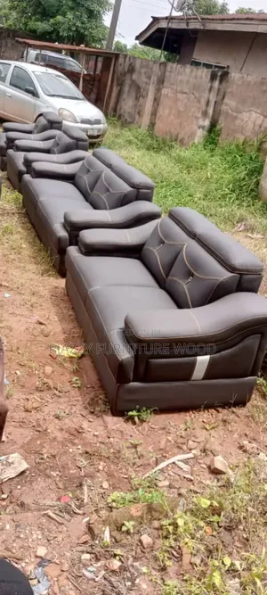 Executive Leather Sofa Set