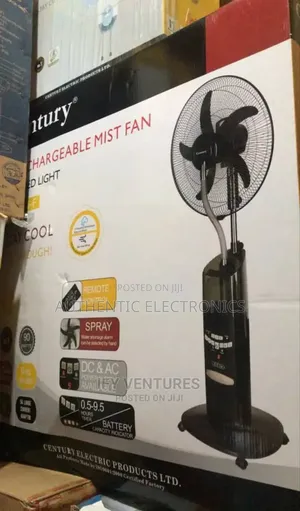 Brand New Century Rechargeable MIST Fan
