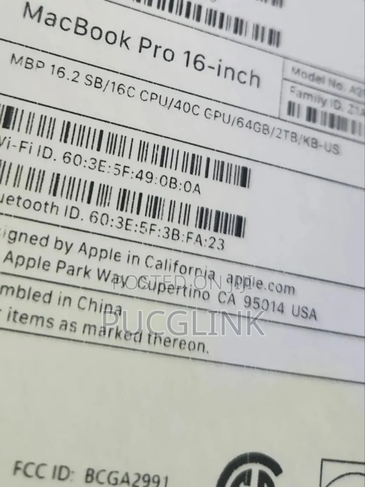 New Laptop Apple MacBook Pro 2023 M3 Max 64GB Apple M3 Max SSD 2T