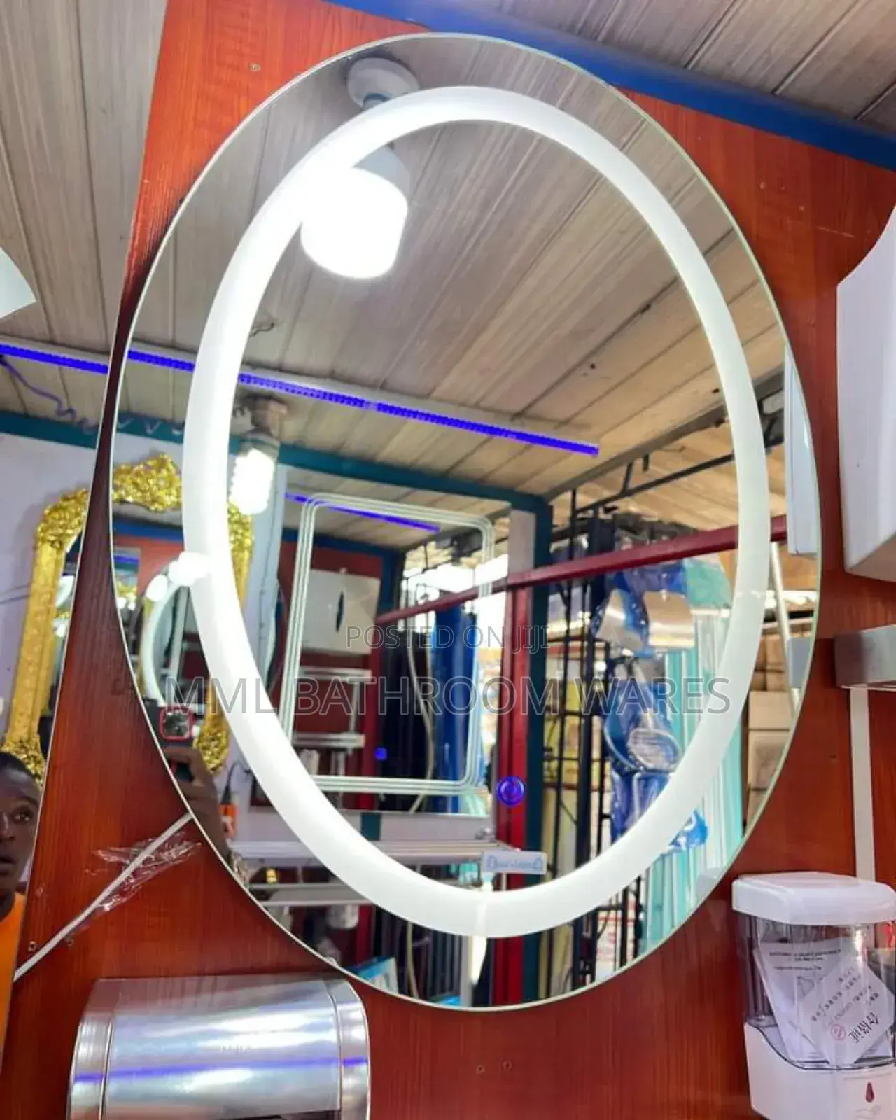 Oval Led Mirrors Size: 80x60cm