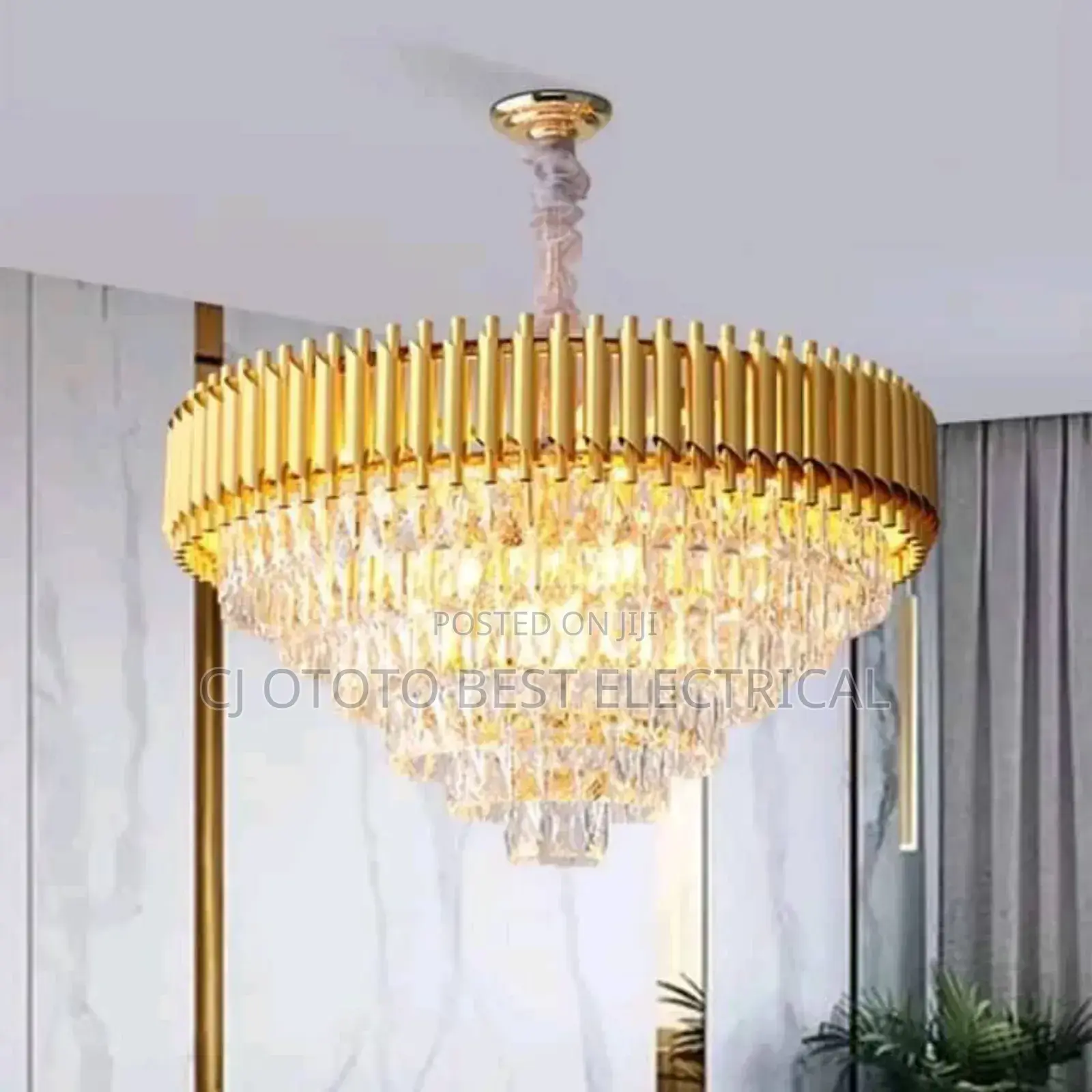 Big 800mm Crystal Light Gold Black Available Now for Pick