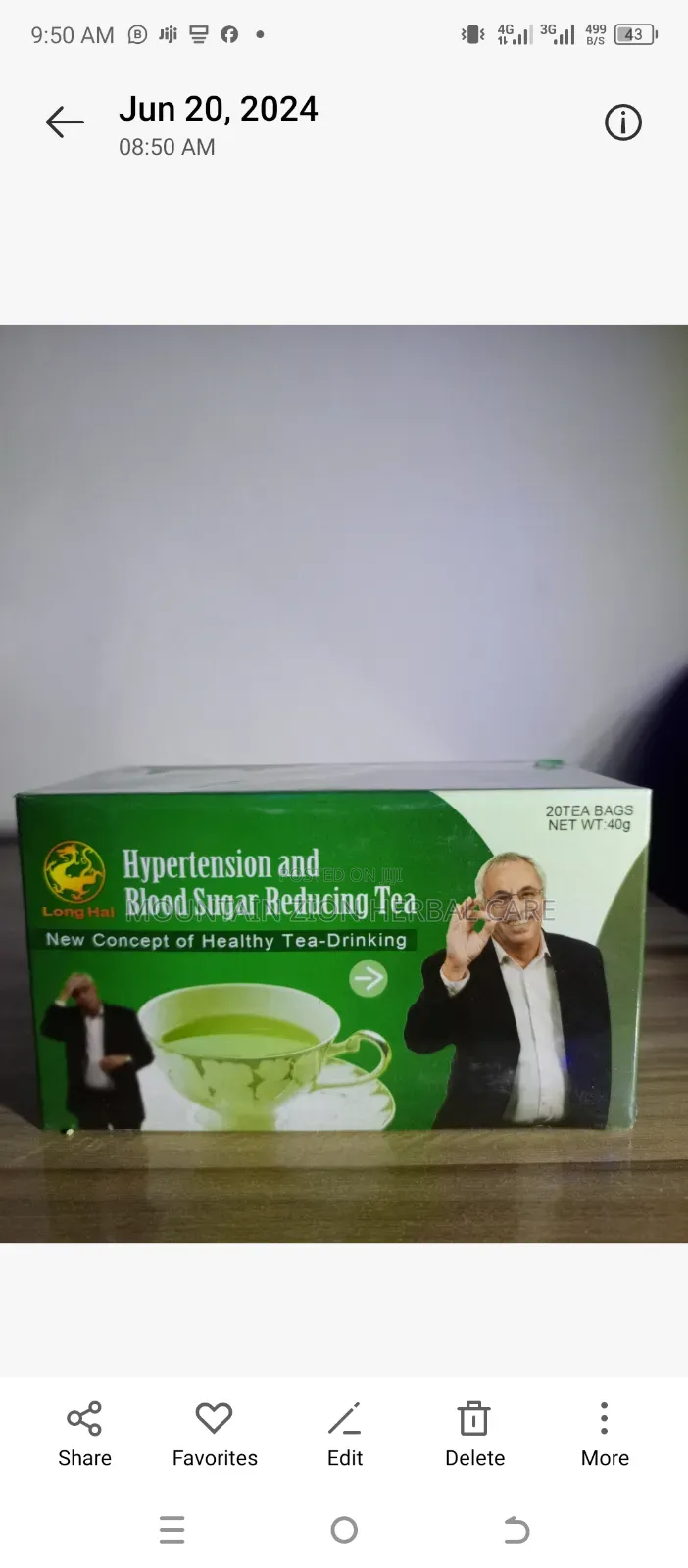 Hypertension Blood Sugar Reducing Tea