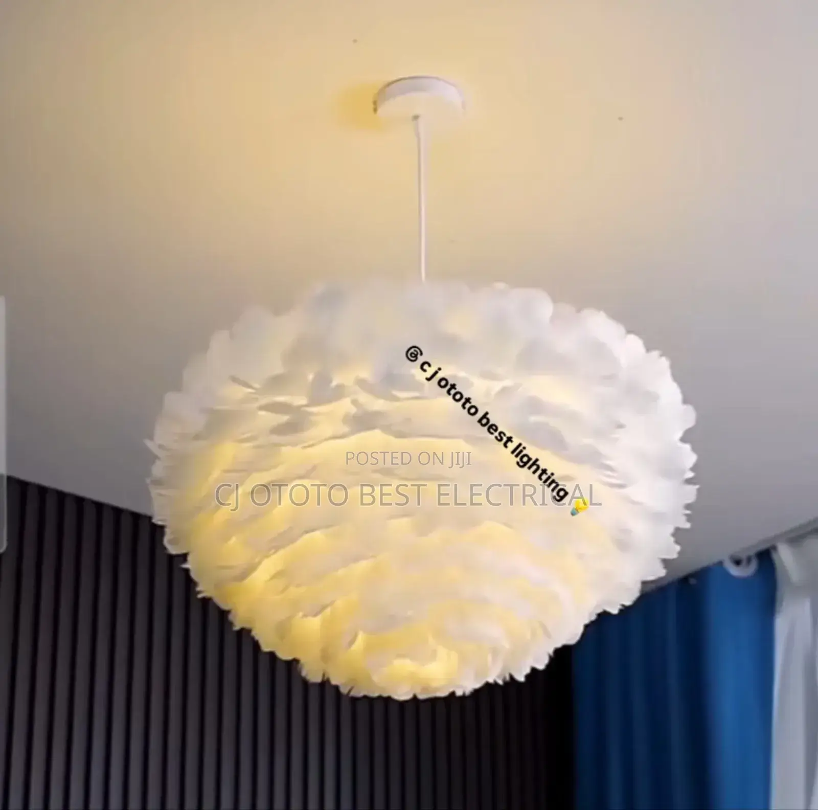 Luxury Feather Pendant Light Available Now for Pick Up