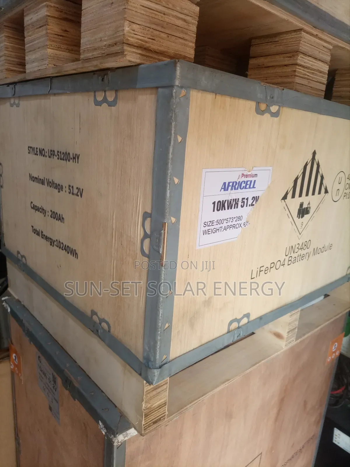 Africell Solar Lithium Battery 200ah51.2v.