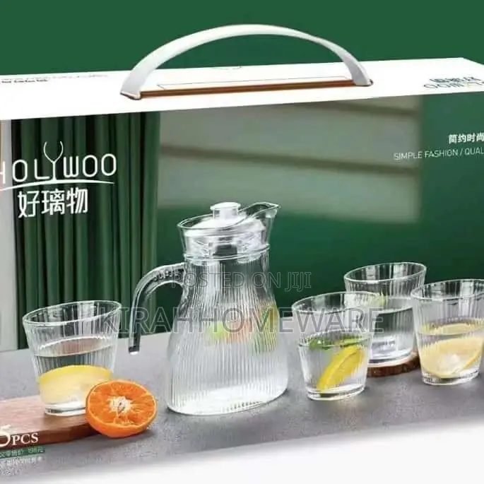 Water Jug With Cup Set (Glasses)