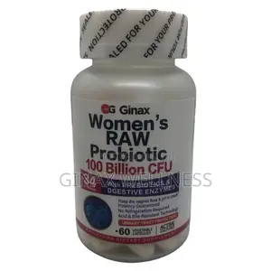 GINAX Women’S Raw Probiotic Capsules (60 Capsules)