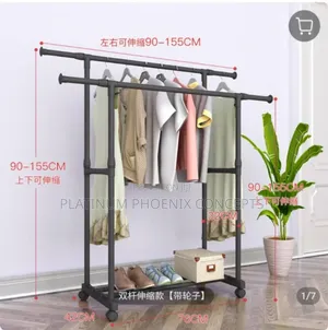 Double Pole Hanger With Wheels