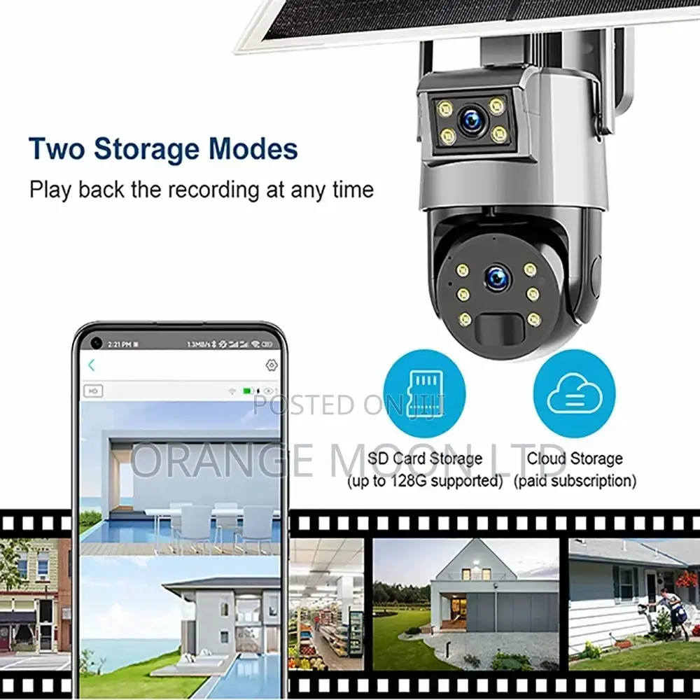 Ubox 4mp Dual Lens 4x Solar Powered Camera 4g