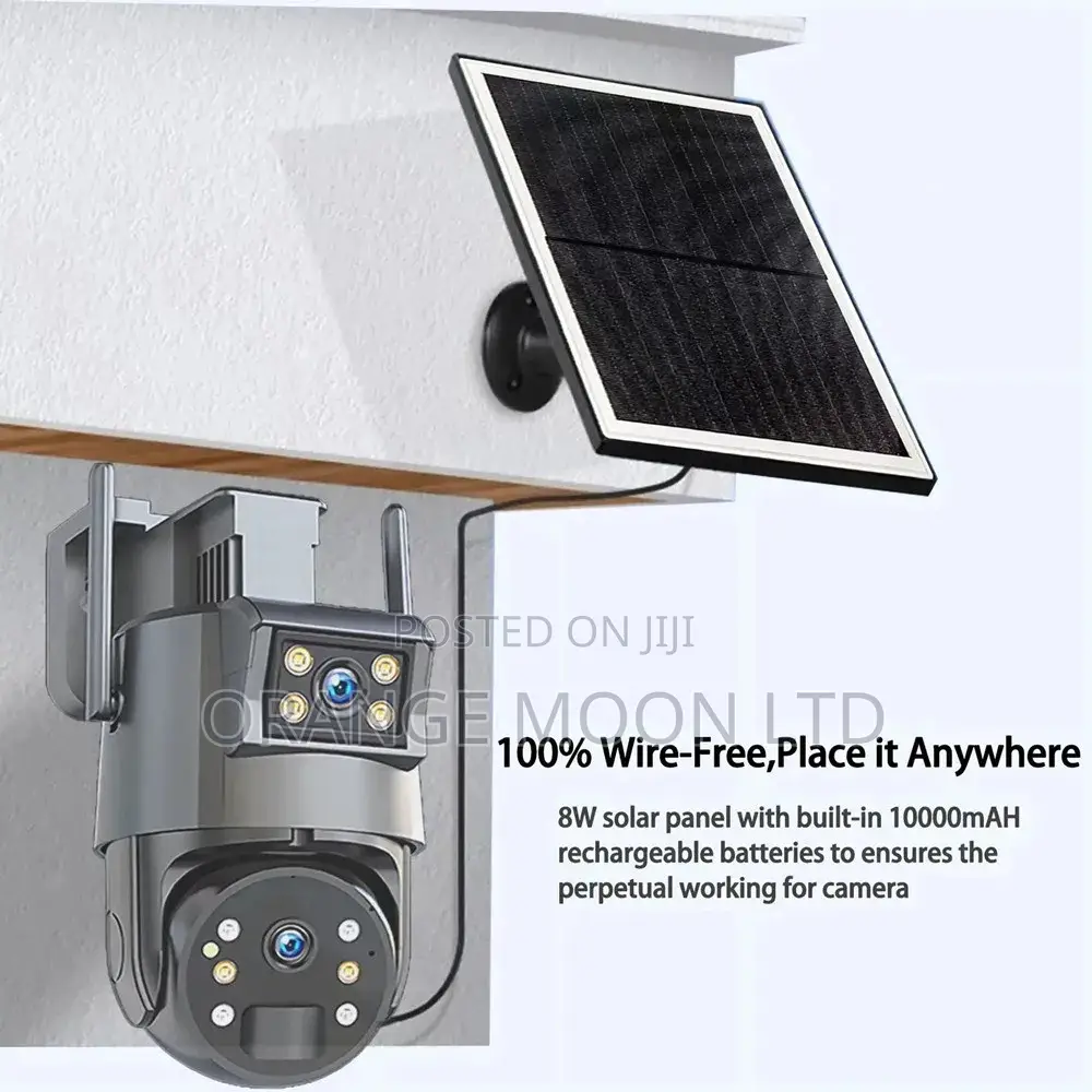 Ubox 4mp Dual Lens 4x Solar Powered Camera 4g