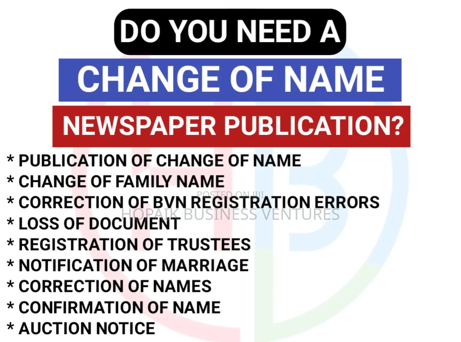 Newspaper Adverts