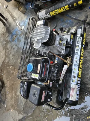 Double Tank Air Compressor With Engine