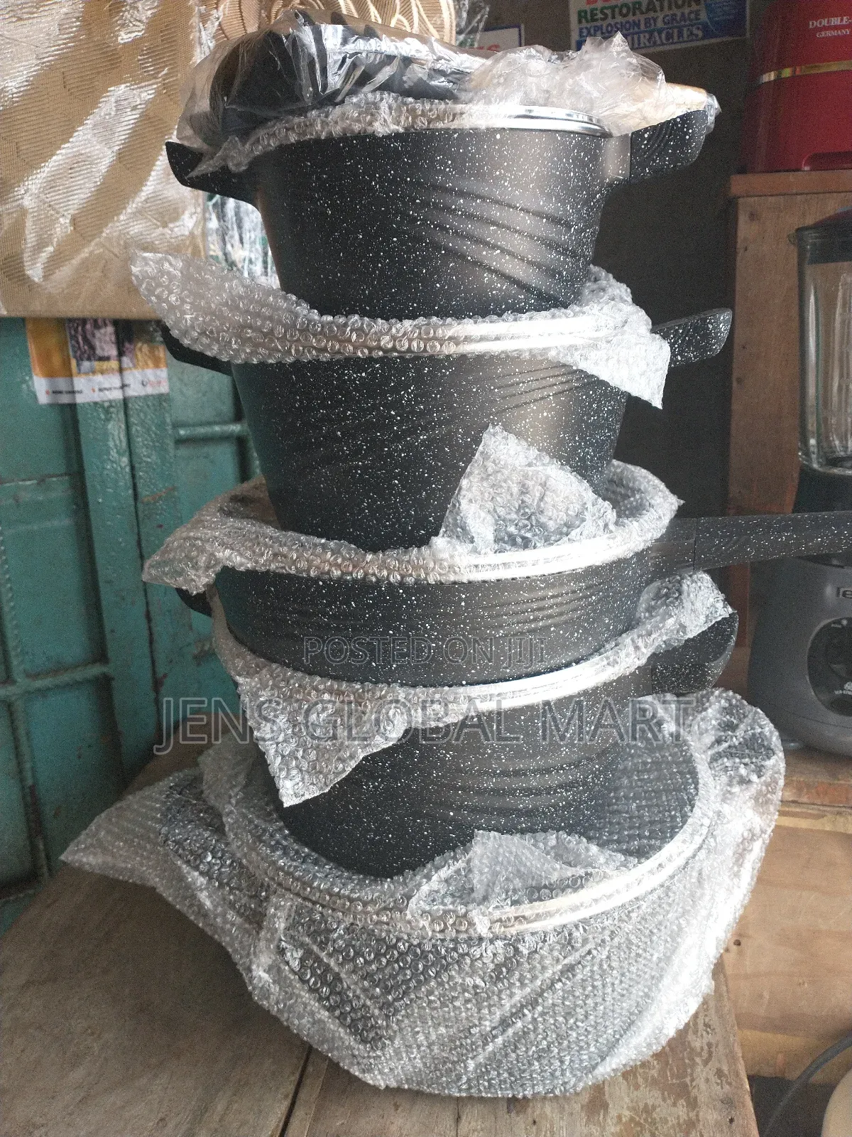 High Quality 5 PCS Granite Pot With Fry Pan