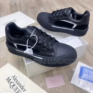 Original Alexander McQueen Mens Leather Sneakers Collections