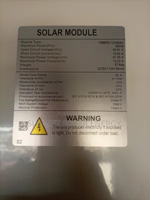 Solar Module Panel 550w