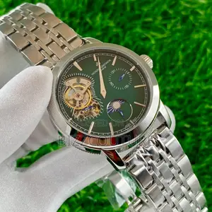 Original Vacheron Constantin Chronograph Silver Chain Watch