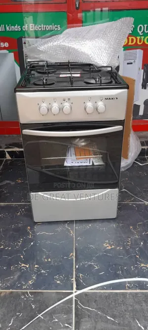 Brand New Maxi 50×50 All Gas Standing Gas Cooker✓Silver✓