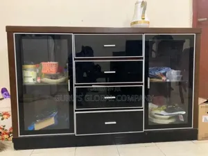 Beautiful Console With Glass Drawal