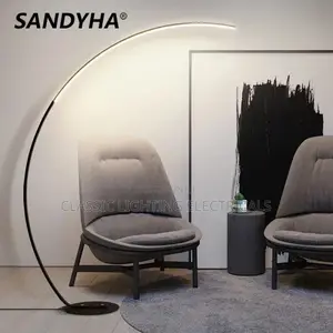 Nordic LED Floor Lamps for Living Room Decor Home Half Moon