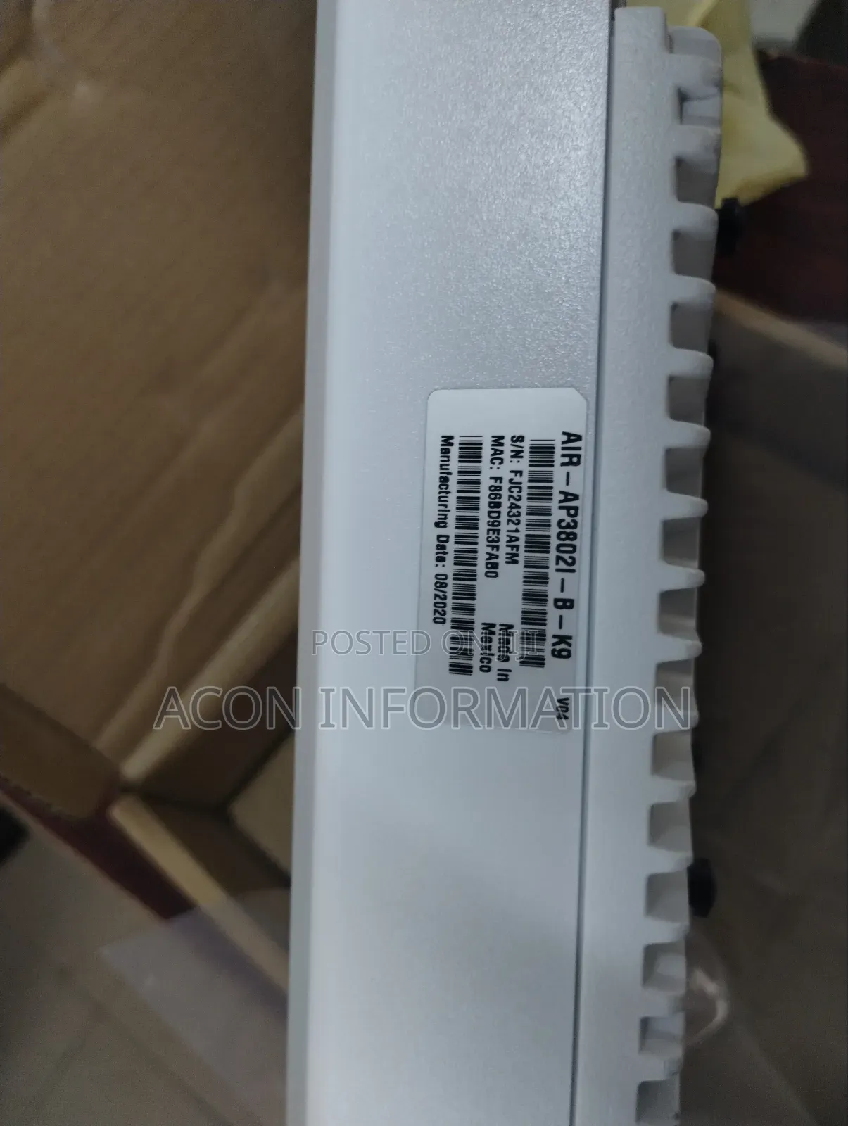Cisco Access Point Air Ap3802i B-