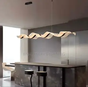 Nordic Wave Led Chandelier, for Dining and Bar