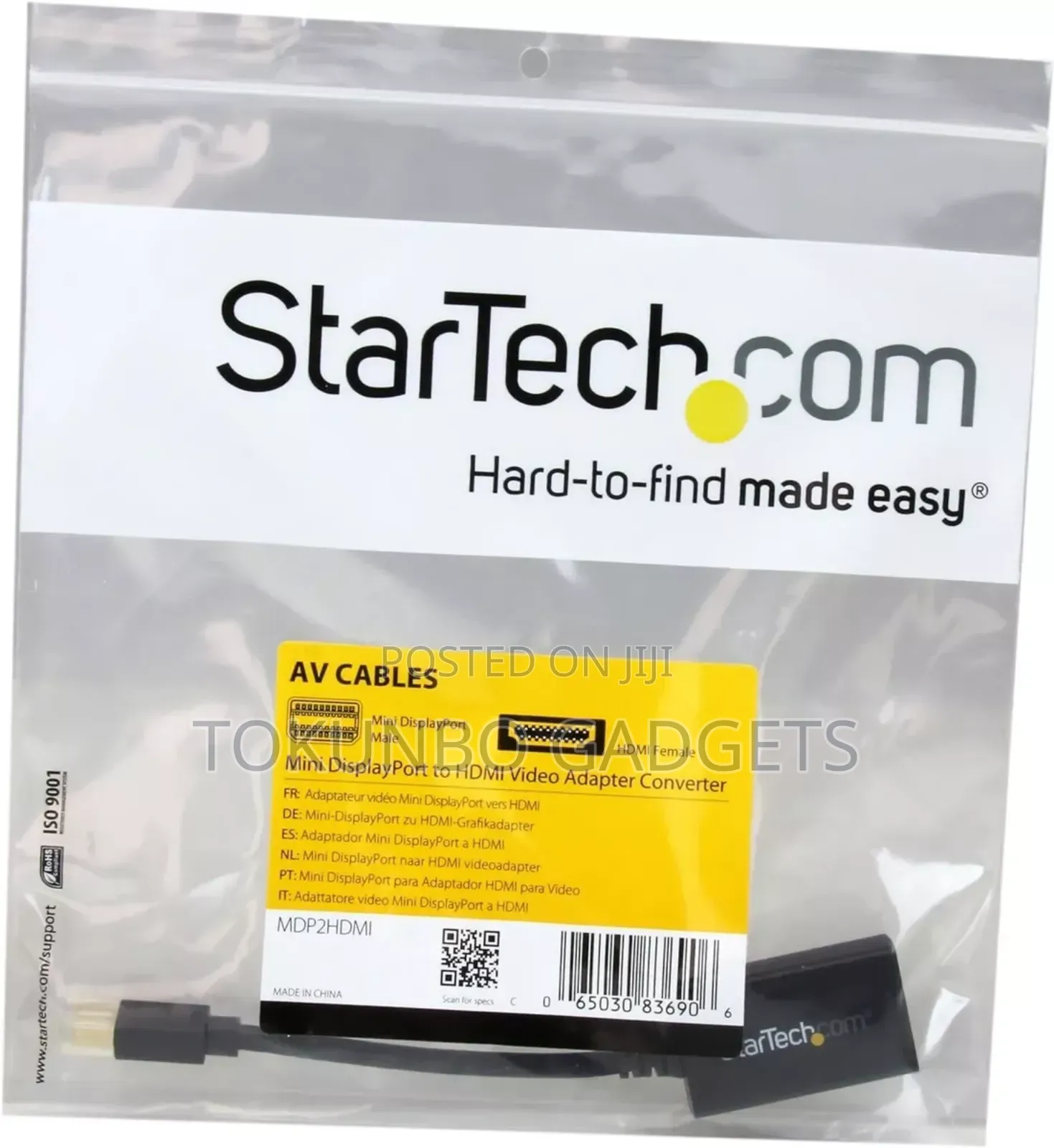 Star Tech Mini Display Port to HDMI Adapter Converter -New