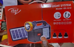 Itel Solar Light System, Bluetooth Speaker. Itel MP3 Player.