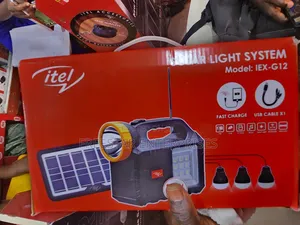 Itel Solar Light System, Bluetooth Speaker. Itel MP3 Player.