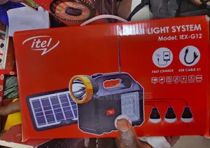 Itel Solar Light System, Bluetooth Speaker. Itel MP3 Player.
