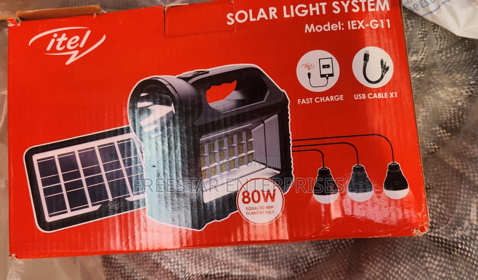 Itel Solar Light System 3 Light Bulbs. Itel G11 Solar.