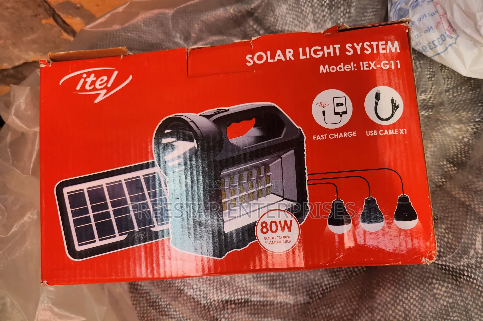Itel Solar Light System 3 Light Bulbs. Itel G11 Solar.