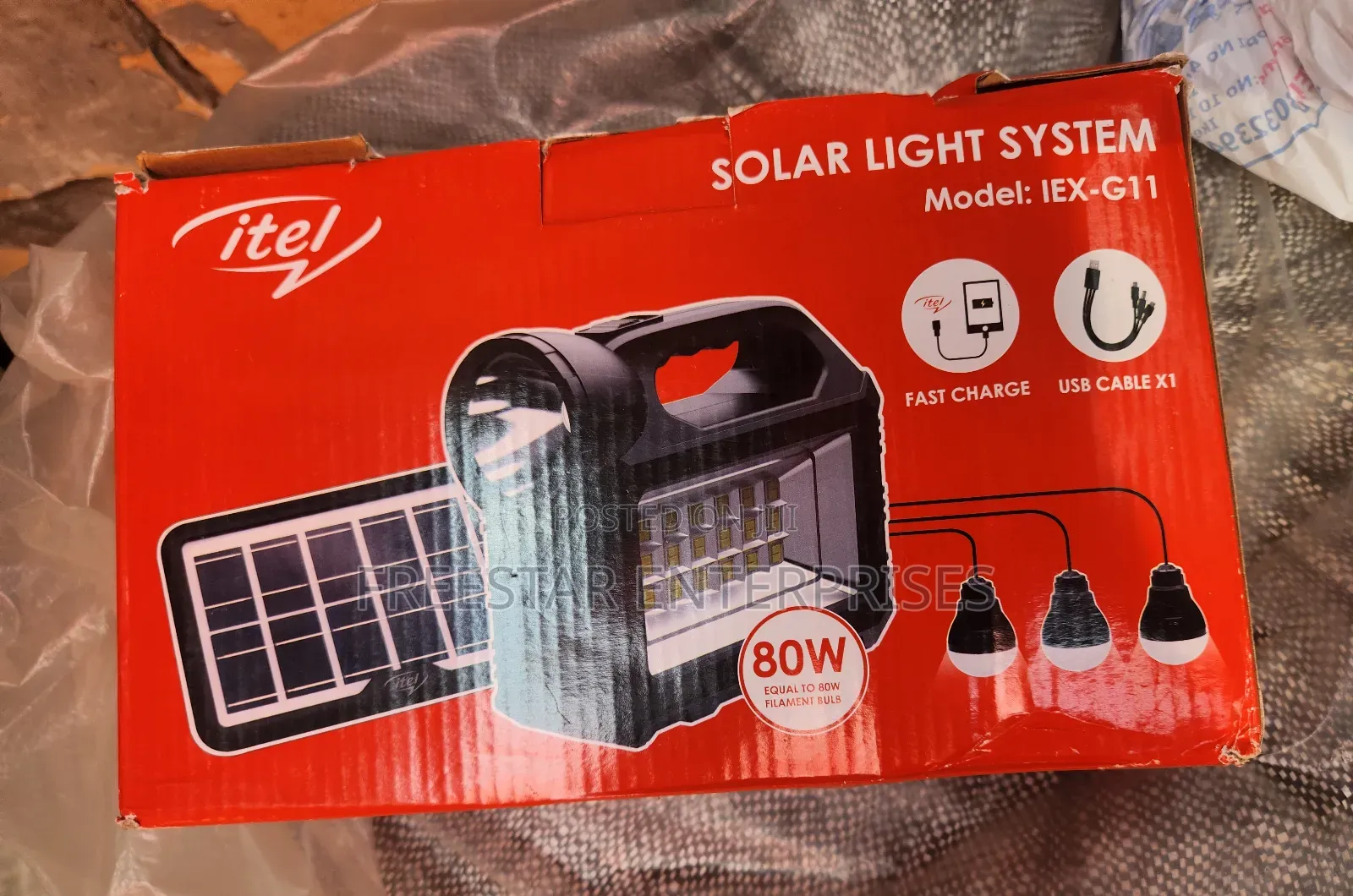 Itel Solar Light System 3 Light Bulbs. Itel G11 Solar.