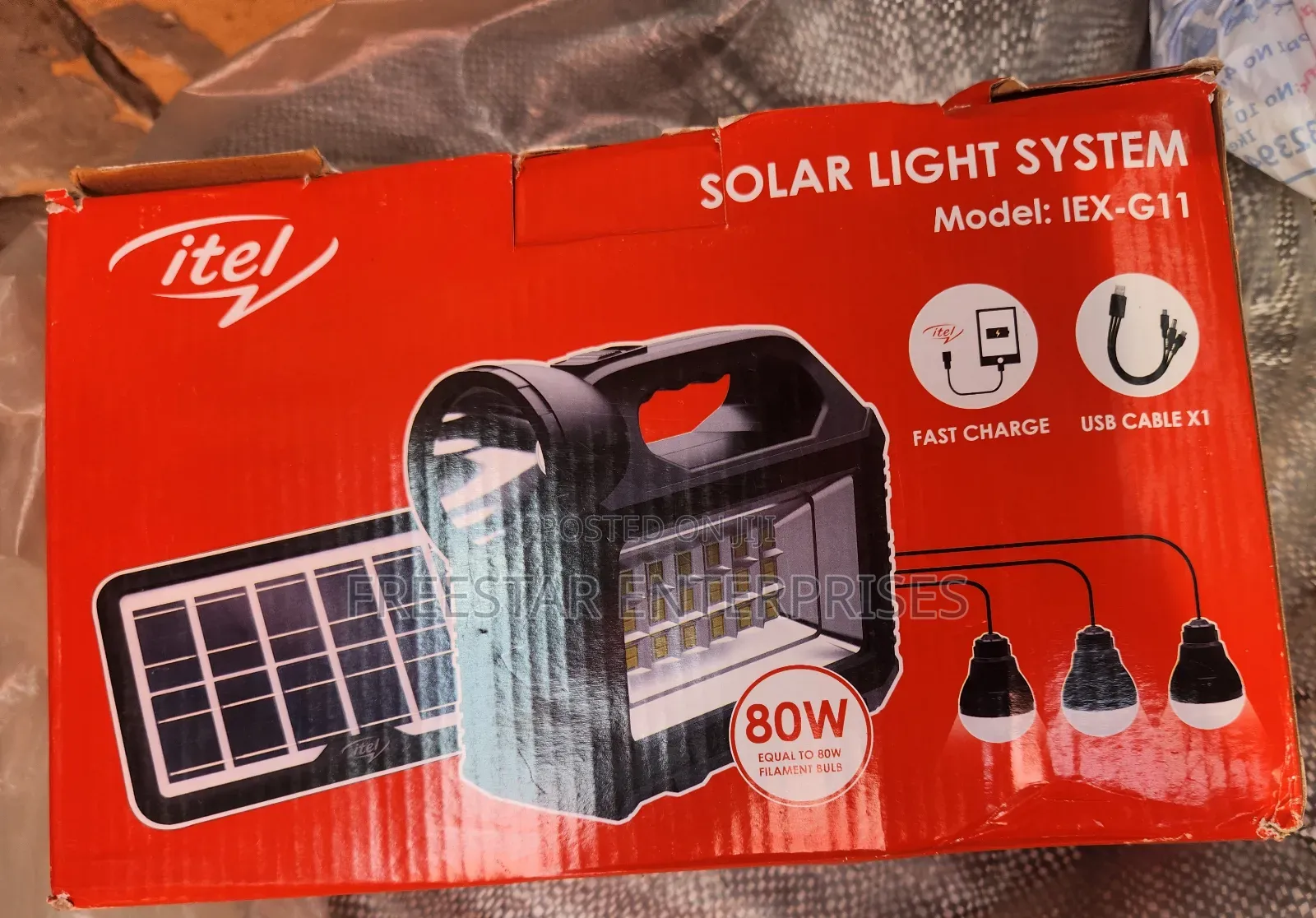 Itel Solar Light System 3 Light Bulbs. Itel G11 Solar.