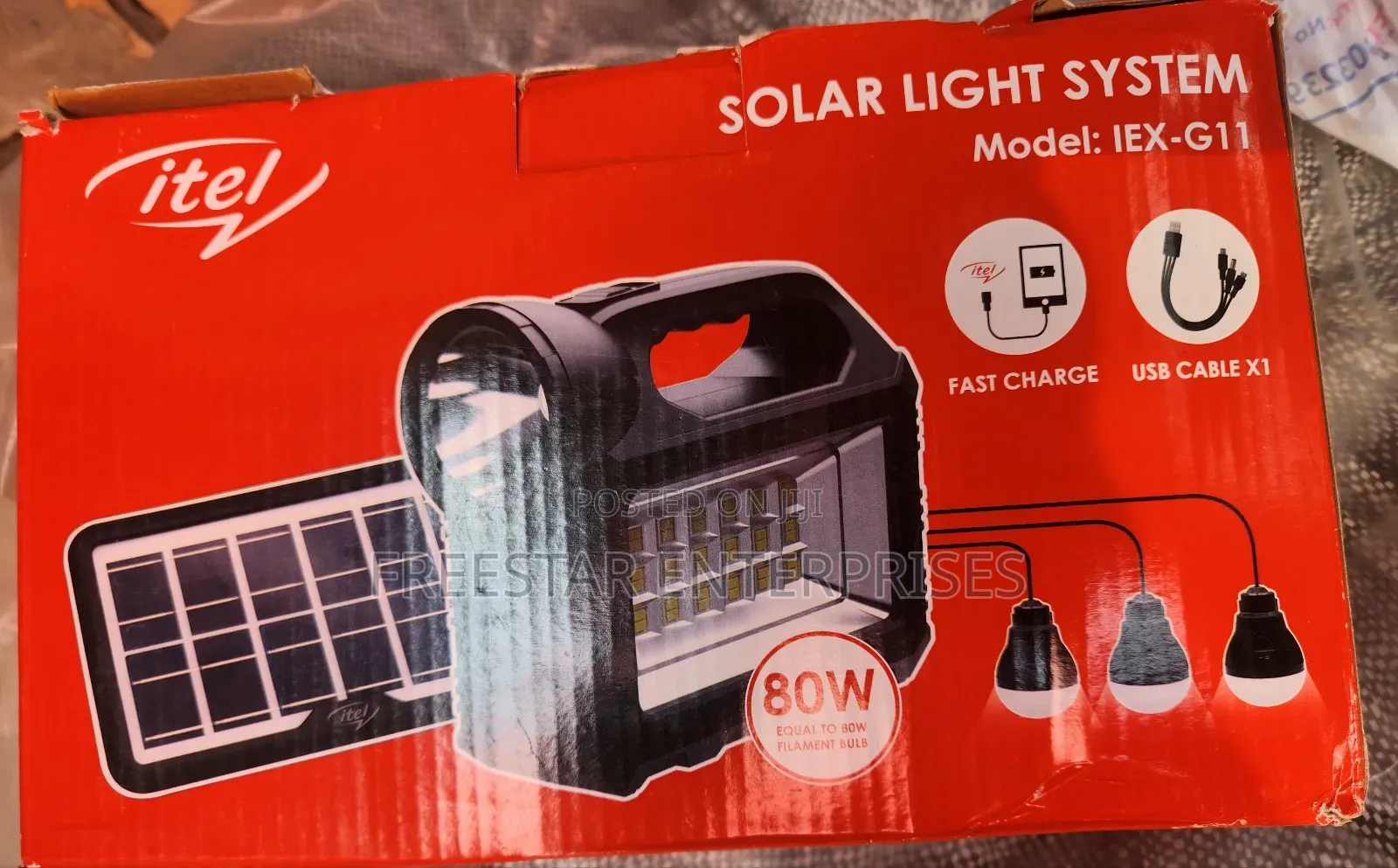 Itel Solar Light System 3 Light Bulbs. Itel G11 Solar.