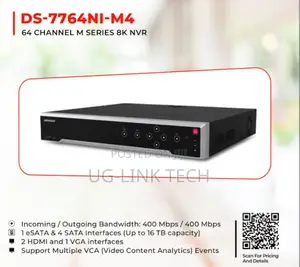 Hikvision 64 Channel NVR 4 Sata M4