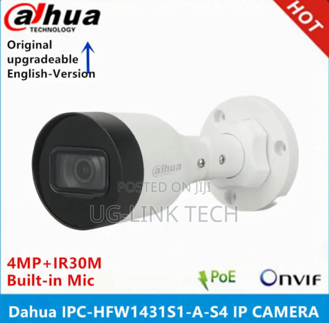Dahua 4mp Ip Camera (DH-IPC-HFW1431S1P - S4)