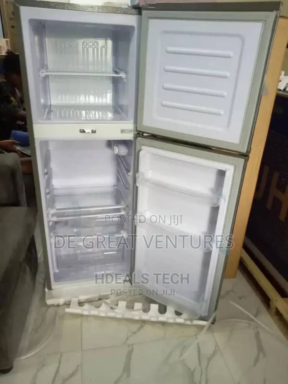 Brand New Bruhm 200L Double Door Refrigerator✓Silver Colour✓