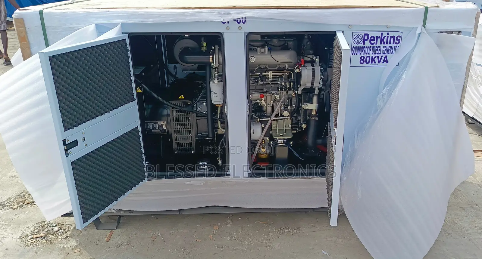 Perkins 80 Kva Some Proof Generator 100% Copper Wire