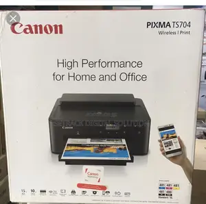 Canon Pixma Ts704 Wireless Photo Id Card A4 Paper Printer